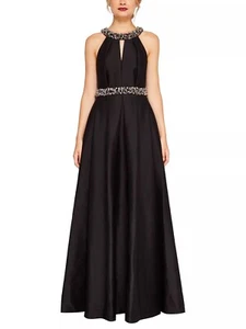 Ted Baker Shelani Black Embellished Maxi Dress - Picture 1 of 7