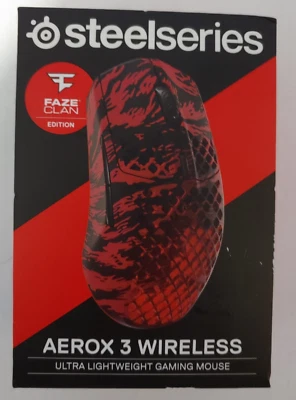 SteelSeries Aerox 3 Wireless Mouse FaZe Clan Edition - New - Image 1 of 4