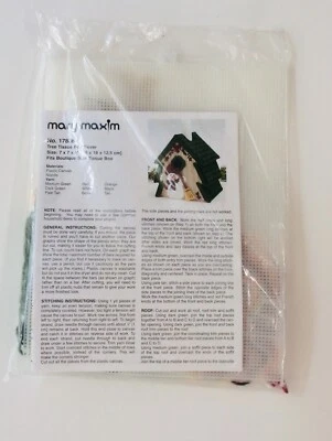 Mary Maxim Árbol Muñeco de Nieve Pañuelo Caja Cubierta Plástico Lona Kit 2003 Foto 1 de 4