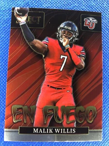 2022 #EN-MW Malik Willis Panini Select Draft Picks EN FUEGO - Picture 1 of 2