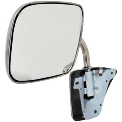 New LH Or RH Mirror Manual Adjust Stainless Steel Chevrolet Blazer For 1973-1991 - Image 1 of 4