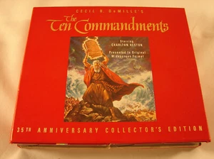 The Ten Commandments (USED, VHS, 1956, Charlton Heston, letterbox 35th 1992) - Imagen 1 de 5