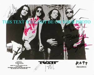 RATT BAND SIGNED AUTOGRAPH AUTOGRAPHED 8X10 RPT PROMOTIONAL PHOTO AWESOME METAL - Imagen 1 de 1