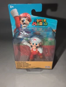 Super Mario Fire Mario 2.5" Action Figure - Jakks Pacific - Brand New - Picture 1 of 3