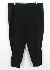 H by Halston Petite Ankle Pull-On Pants, Tuxedo Panel, Black, Plus Petite 18 - Picture 1 of 2