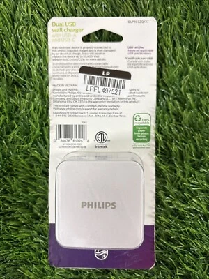 Cargador de Pared USB Philips 32W, Incluye 2 Puertos USB-A 12W y 1 Puerto USB-C 20W Foto 1 de 2