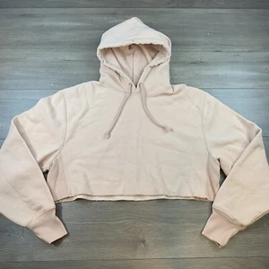 Champion Reverse Weave Crop Hoodie Damen Large Pink Sweatshirt Heavyweight - Bild 1 von 15