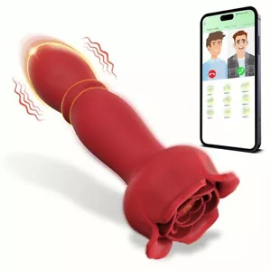 Thrusting Vibrating Butt Plug Anal Toy With App Remote Control Couples Women Men - Picture 1 of 12