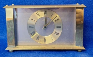 Kundo Mega Quartz Kieninger Obergfell alte Messing Vintage Kaminuhr - Bild 1 von 18
