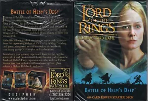 LOTR TCG CCG Battle of Helm's Deep Starter x2 mazzo Eowyn e mazzo Legolas sigillato - Foto 1 di 4