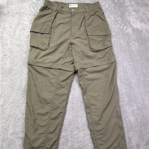 Women's Columbia Sportswear Co. Olive Green Cargo Outdoor Hiking Pants L /Reg - Picture 1 of 9