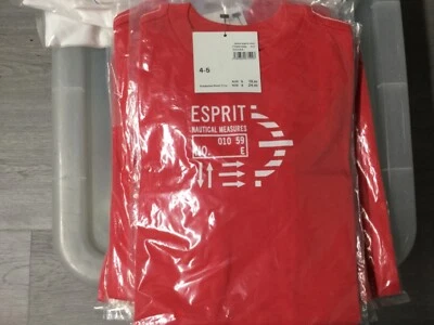 CAMISETA ESPRIT NIÑO ROJA NUEVA EN PAQUETE Foto 1 de 2