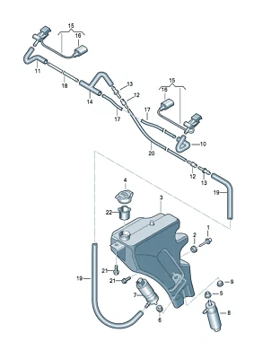 Audi TT MK1 Washer Jet Elbows & Pipes Connectors left and right — 第 1/3 张图片