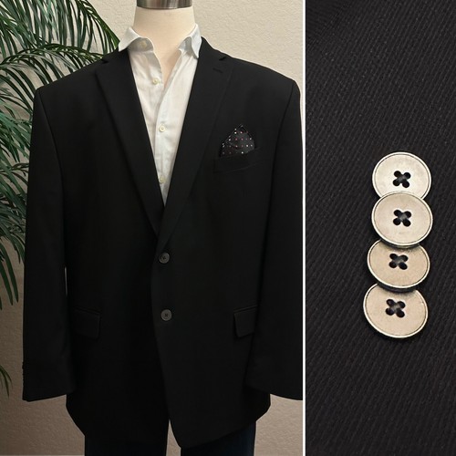 GIACCA TUTA SPORTIVA DA UOMO MICHAEL KORS TAGLIA 50 NERO BLAZER MISTO POLI