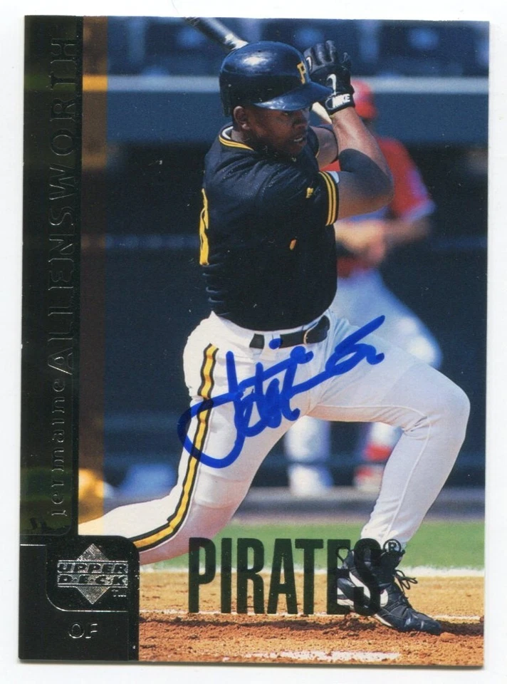 1998 Upper Deck Jermaine Allensworth Signed Card Baseball Autographed AUTO #482 - Image 1 of 2