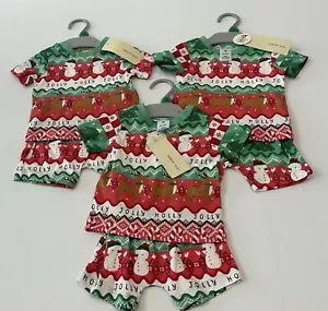 3x TARGET Size 000 Baby Christmas Xmas Pjs Holly Jolly Triplets Friends NEW A12 - Picture 1 of 3