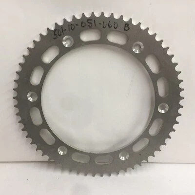 Roda dentada traseira KTM 125 MX 1984-1986 fabricante de equipamento original alumínio 60 dentes motocross - Imagem 1 de 3