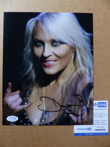 DORO PESCH signed Autograph 8x10 Photo Autographed ACOA COA Cover