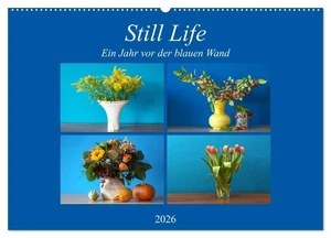 Still Life - Blumen vor der blauen Wand (Wandkalender 2026 DIN A2 quer), CALVEND - Bild 1 von 12