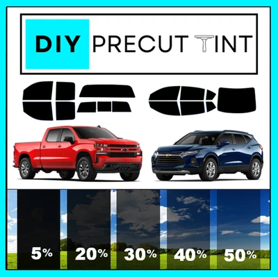 DIY Precut Window Tint Kit Fits 2000-2026 Chevy Colorado All Windows - Image 1 of 4