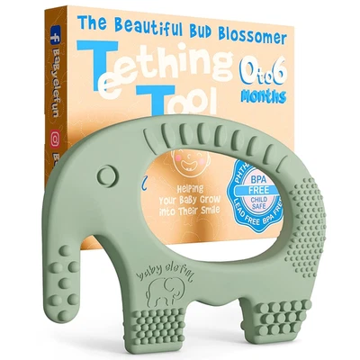 Teething Toys for Babies Age 0 to 6 Months -  5X Pain Relief Smart Teether - Zer - Image 1 of 4