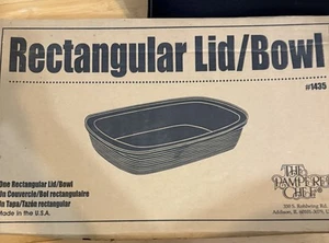 Pampered Chef Rectangular Lid/Bowl Baker Family Heritage Classic #1435 - Picture 1 of 18