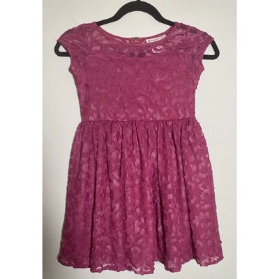 American Girl Merry Magenta Vestido Infantil Talla 7 Falta Cinturón Foto 1 de 4