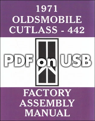 Manuale Di Assemblaggio USB Supreme E Cutlass 1969 1970 1971 1972 Oldsmobile - Immagine 1 di 4