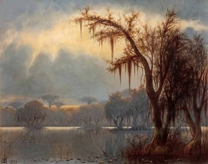 Joseph Rusling Meeker Bayou Canvas Print 16 x 20 - Picture 1 of 5