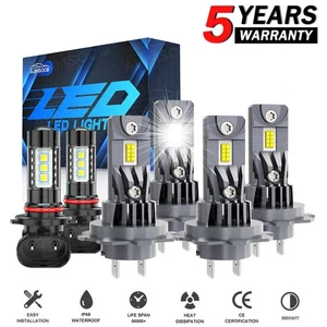 For Benz CLK320 CLK500 2004-2005 6x Combo Front LED Headlight Fog Light Bulbs - Picture 1 of 16