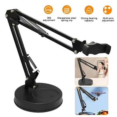 Overhead Telefonhalterung Tragbarer Handy-Selfie-Ständer Desktop Handyhalterung - Bild 1 von 4