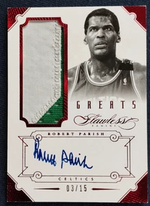 2012-13 FLAWLESS GREATS ROBERT PARISH PATCH AUTO - Bild 1 von 2