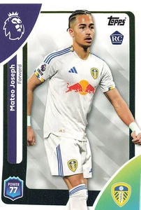 2025 Topps Premier League Base Leeds United Mateo Joseph RC #335 - Bild 1 von 3