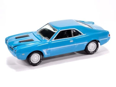 1969 AMC Javelin Big Bad Blue Classic Gold 1:64 by Johnny Lightning JLCG037 - Image 1 of 3