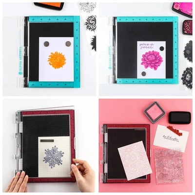 3 Sizes Stamping Tool Stamping Platform Stamp Positioner For Clear Stamps Craft - Image 1 of 4