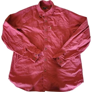 ORVIS Flannel Shirt Faded Red Long Sleeve Men’s Size Large - Picture 1 of 7