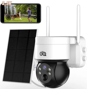Wireless Outdoor 4MP Solar/Battery Powered Camera for Home Security 2-Way Audio - Bild 1 von 6