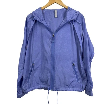 Chaqueta de malla ligera Athleta Expedition Hike Shell en periwinkle talla M Foto 1 de 4