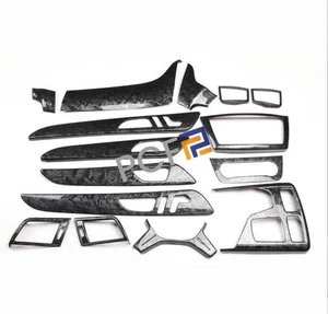 15XFor 13-15 Benz ML W166 GL X166 Black Wood Grain Look Interior Decoration Trim - Bild 1 von 1