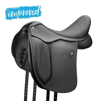 Selle de dressage anglais cheval avec cuir de vache super doux 17,5" pouces - Photo 1/3