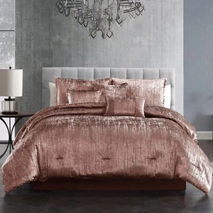 Riverbrook Home Turin Comforter Set King Blush 7 Piece Set - Picture 1 of 5