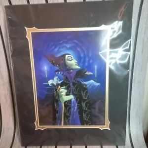 Rare Disney Parks Yakovetic "I Too Have A Gift" 14x18" Matted Print Maleficent - Picture 1 of 4
