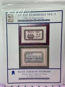 BLUE RIBBON DESIGNS - Counted Cross Stitch Chart - LITTLE REMINDERS VOL. 1 - Picture 1 of 1