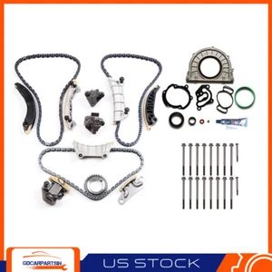 Timing Chain Kit Lower Gasket Set Water Pump For 08-11 Buick Enclave 3.6L w/Bolt - Picture 1 of 8