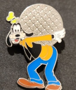 Disney Pin 59716 WDW Four Parks One World Booster Goofy EPCOT spaceship earth - Picture 1 of 2