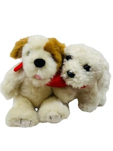 2 Build A Bear Accessory Mini Puppy Dogs Bichon Terrier Red Bandana Magnet 7” - Picture 1 of 13