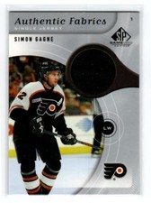 2005-06 SP Game Used Authentic Fabrics #AFSG Simon Gagne