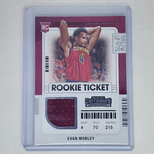 2021-22 Panini Contenders Evan Mobley Rookie Ticket Jersey Patch # RTS-EMO Cavs - Picture 1 of 2