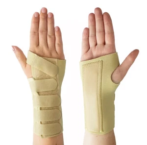 Neoprene Beige Breathable Wrist Brace Support Carpal Tunnel Arthritis Medium - Picture 1 of 2