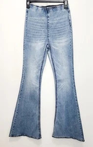 Pantalones de mezclilla elásticos acampanados de tiro alto Tinseltown para mujer X-PEQUEÑOS - Imagen 1 de 8